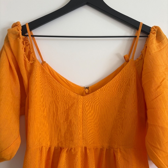 Anthropologie, Moulinette Soeurs Yellow Cold Shoulder Dress, XS - Picture 4 of 15